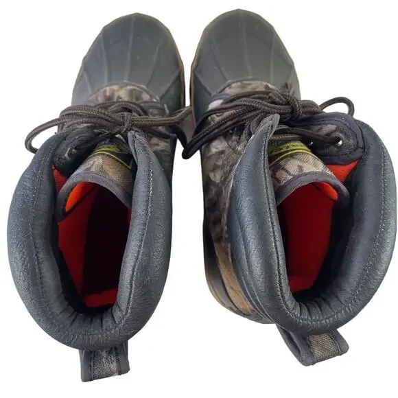 Crater Ridge Mens Size 7 Whitetail Camo Duck Boots Waterproof Steel Shank Size 7 - Picture 5 of 13